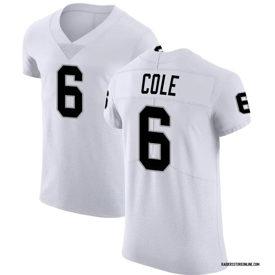 Nike AJ Cole Las Vegas Raiders Men's Elite White Vapor Untouchable
