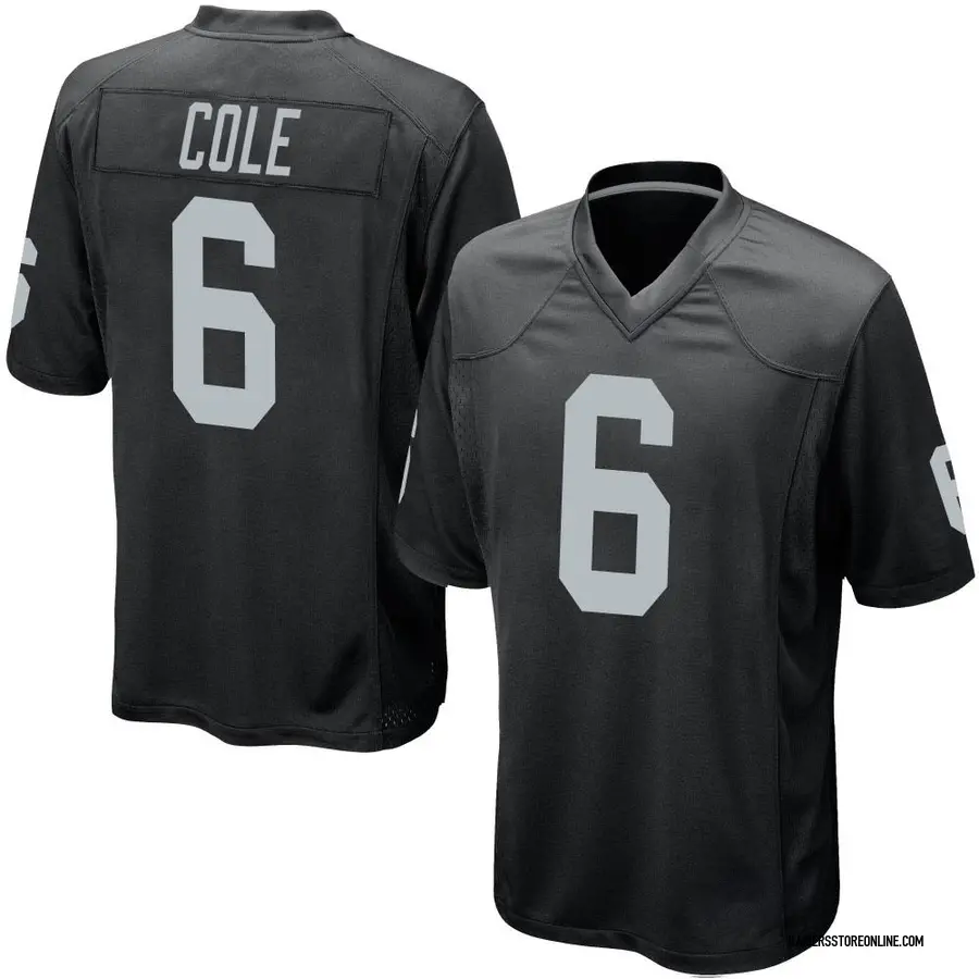 Nike AJ Cole Las Vegas Raiders Men's Game Black Team Color Jersey