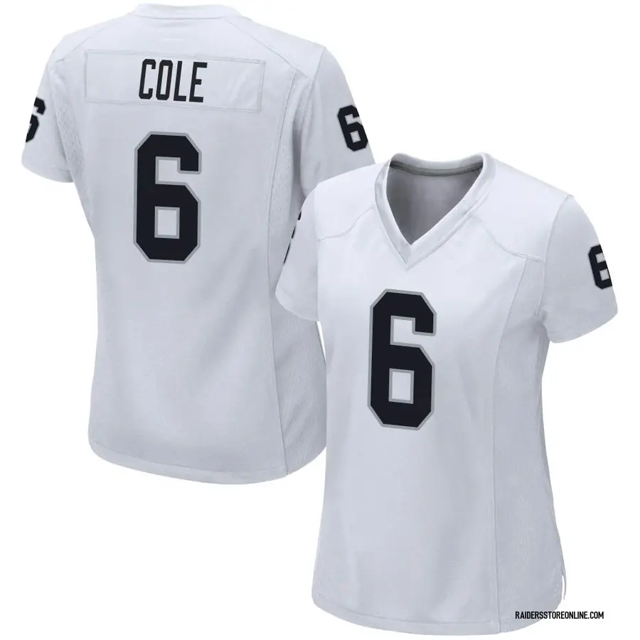 Nike AJ Cole Las Vegas Raiders Women's Game White Jersey