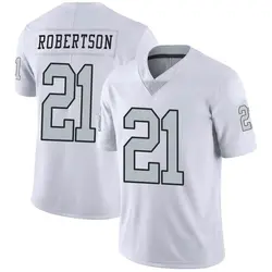 Amik Robertson Youth Nike White Las Vegas Raiders Team Custom Game Jersey Size: Medium