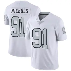 Bilal Nichols Las Vegas Raiders Men's Name & Number Logo Long Sleeve T-Shirt  - Ash
