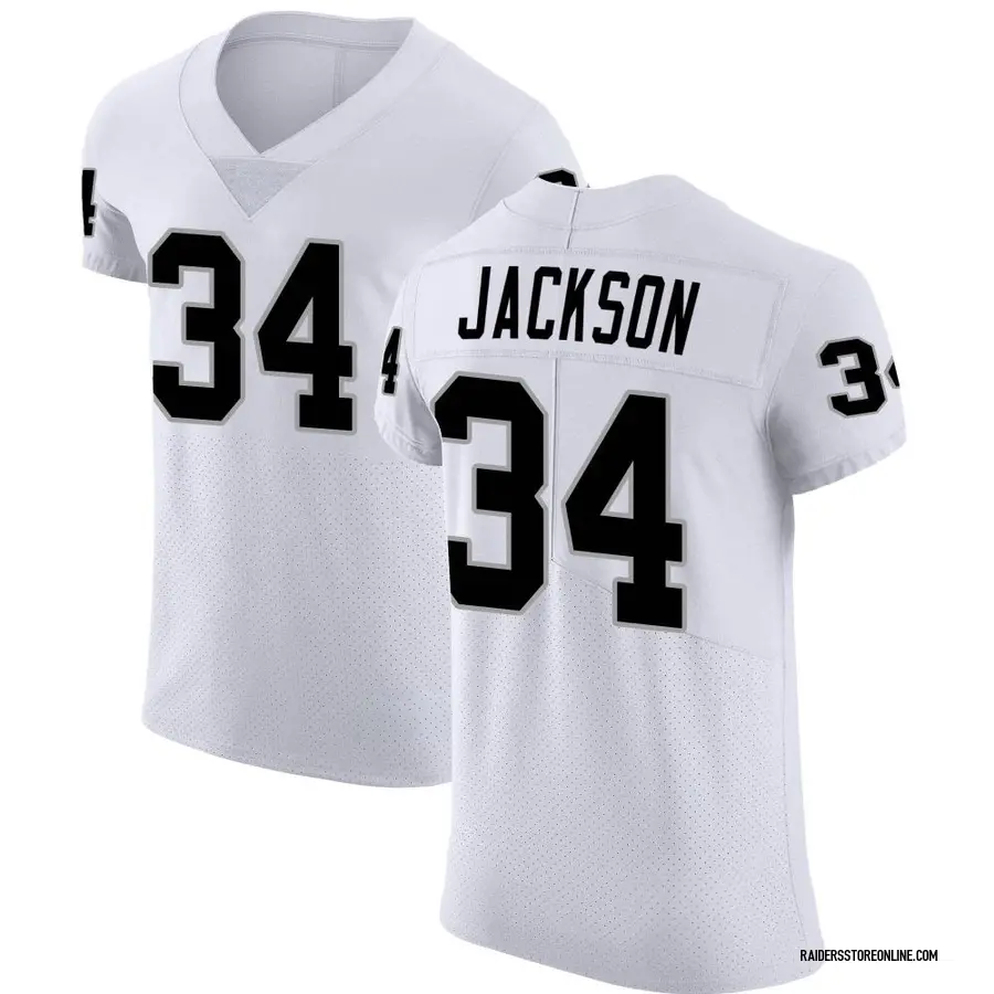 Nike Bo Jackson Las Vegas Raiders Men's Elite White Vapor Untouchable ...