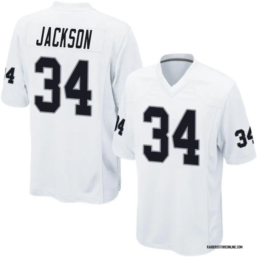 Men's Las Vegas Raiders Bo Jackson Mitchell Ness White