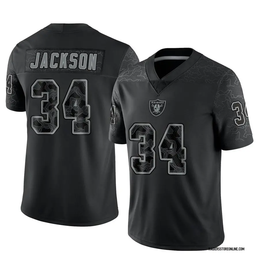 Nike Bo Jackson Las Vegas Raiders Men's Limited Black Reflective