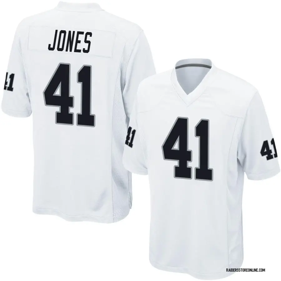 Nike Chris Jones Las Vegas Raiders Men's Game White Jersey