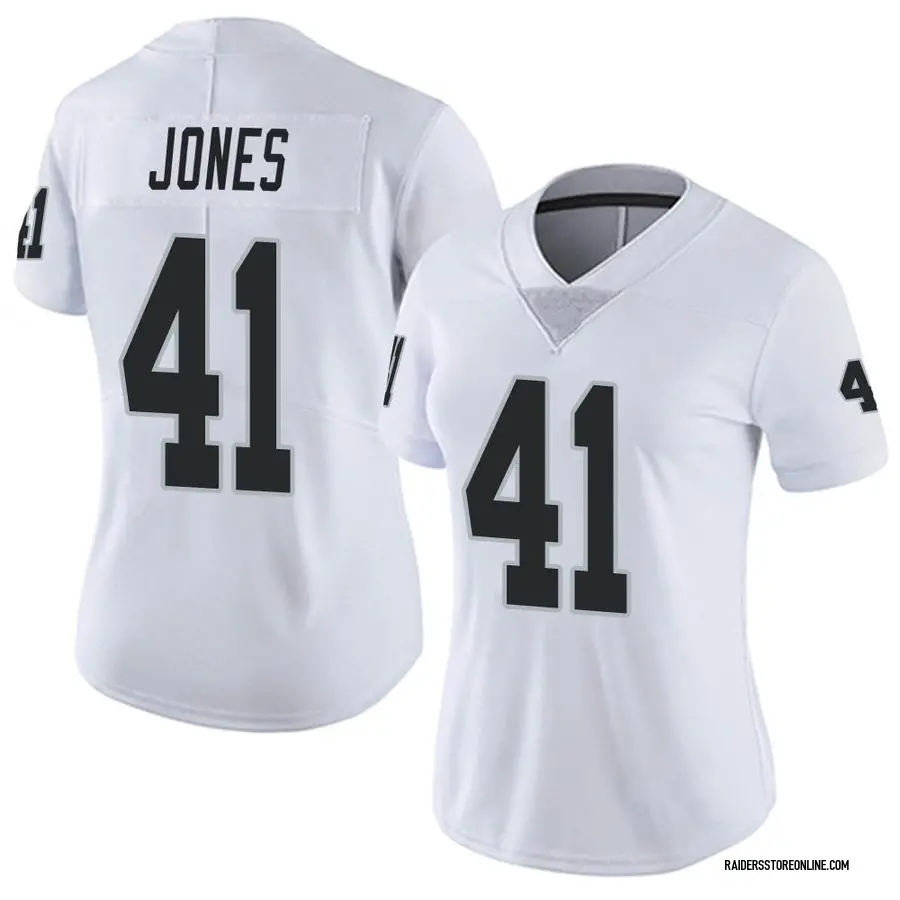 Nike Chris Jones Las Vegas Raiders Women's Limited White Vapor Untouchable  Jersey