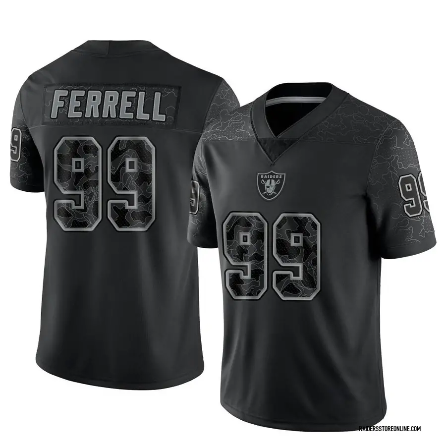 Nike Clelin Ferrell Las Vegas Raiders Youth Limited Black Reflective Jersey