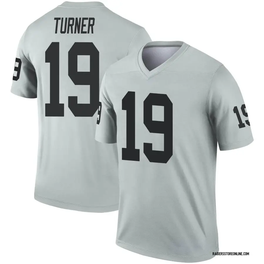 Nike DJ Turner Las Vegas Raiders Men's Legend White Color Rush Jersey