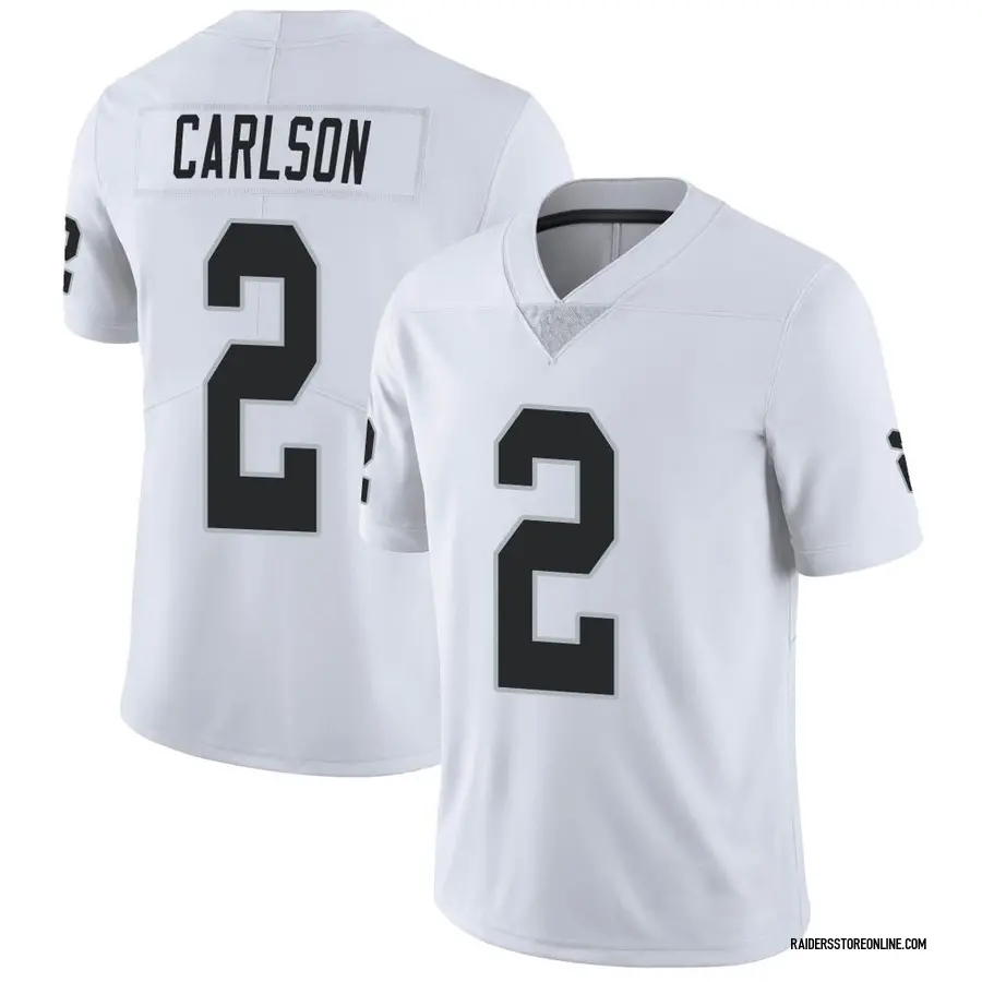 Daniel Carlson Las Vegas Raiders Youth Legend White Color Rush T-Shirt