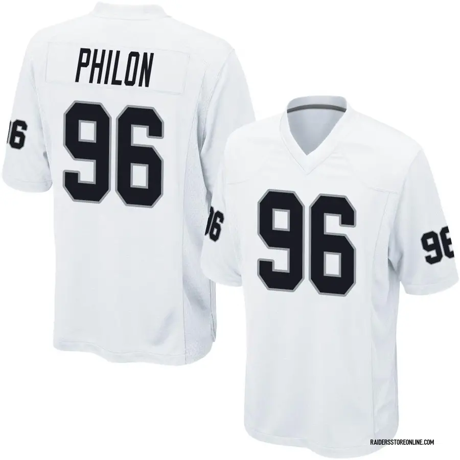 Men's Las Vegas Raiders Darius Philon Nike Black Game Jersey