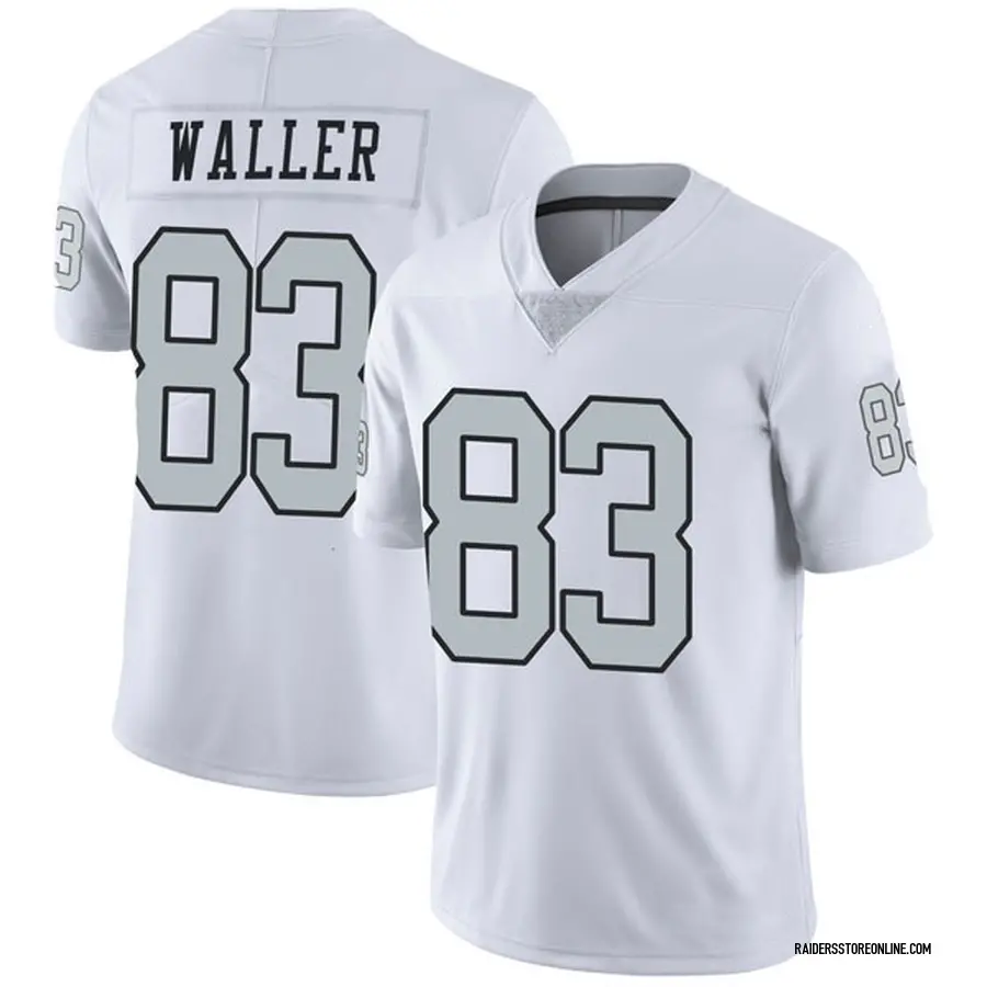 Youth Nike Darren Waller Gray Las Vegas Raiders Atmosphere Game Jersey