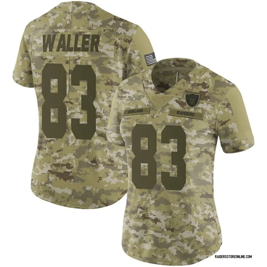 Nike Darren Waller Las Vegas Raiders Women's Limited Camo 2018 Salute to Service  Jersey