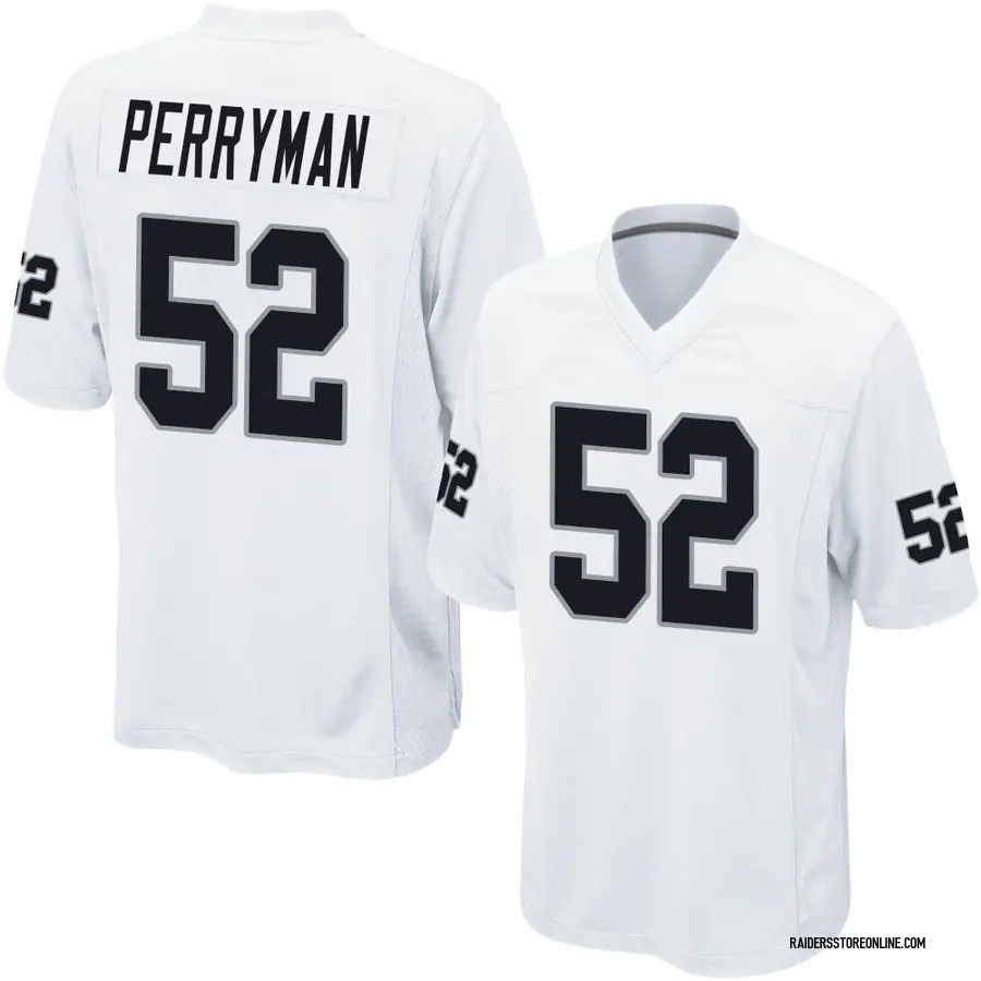 Nike Denzel Perryman Las Vegas Raiders Men's Game White Jersey