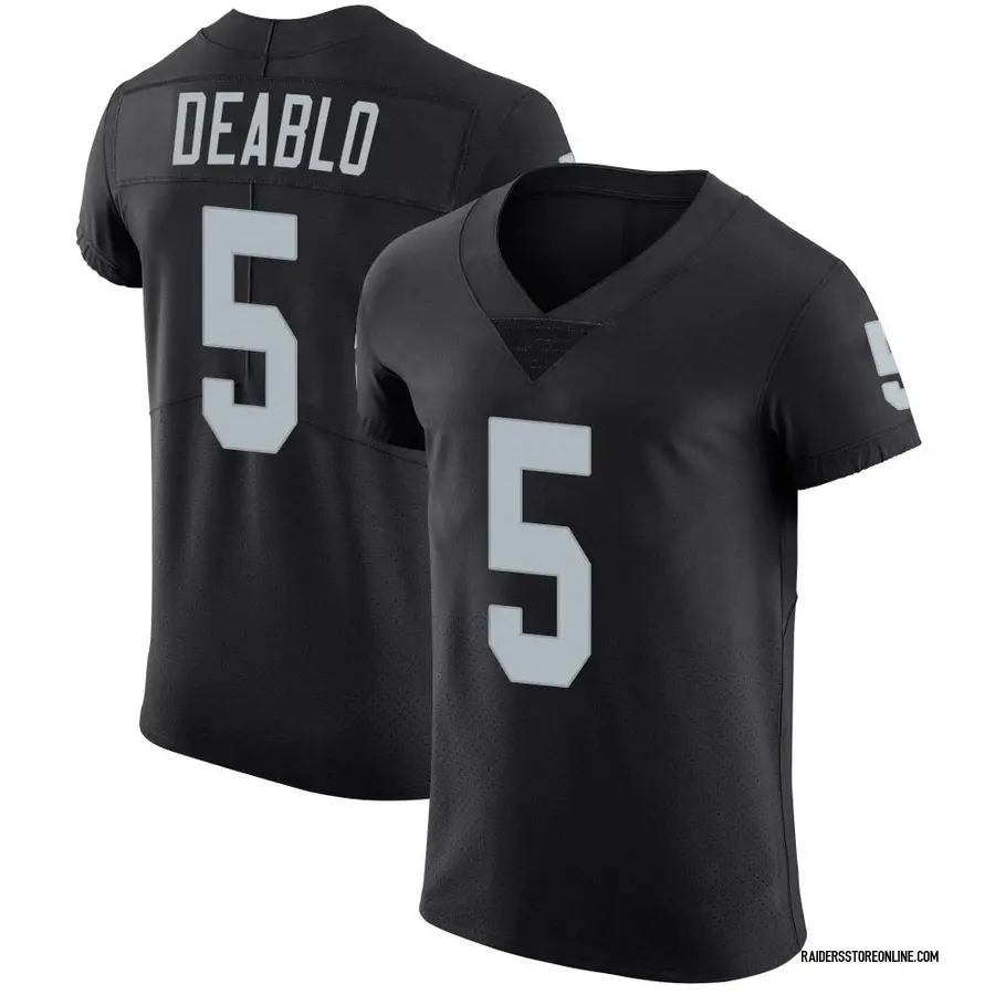 Nike Divine Deablo Las Vegas Raiders Men's Elite Black Team Color Vapor  Untouchable Jersey