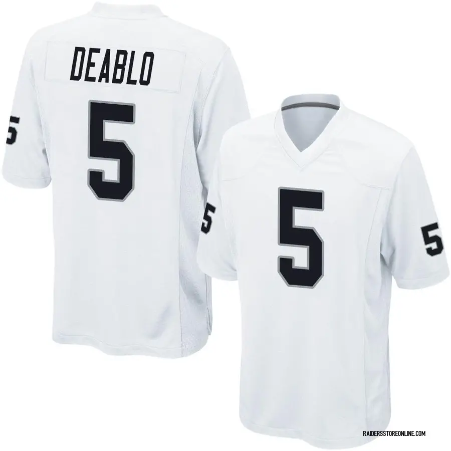 Nike Divine Deablo Las Vegas Raiders Youth Legend White Color Rush