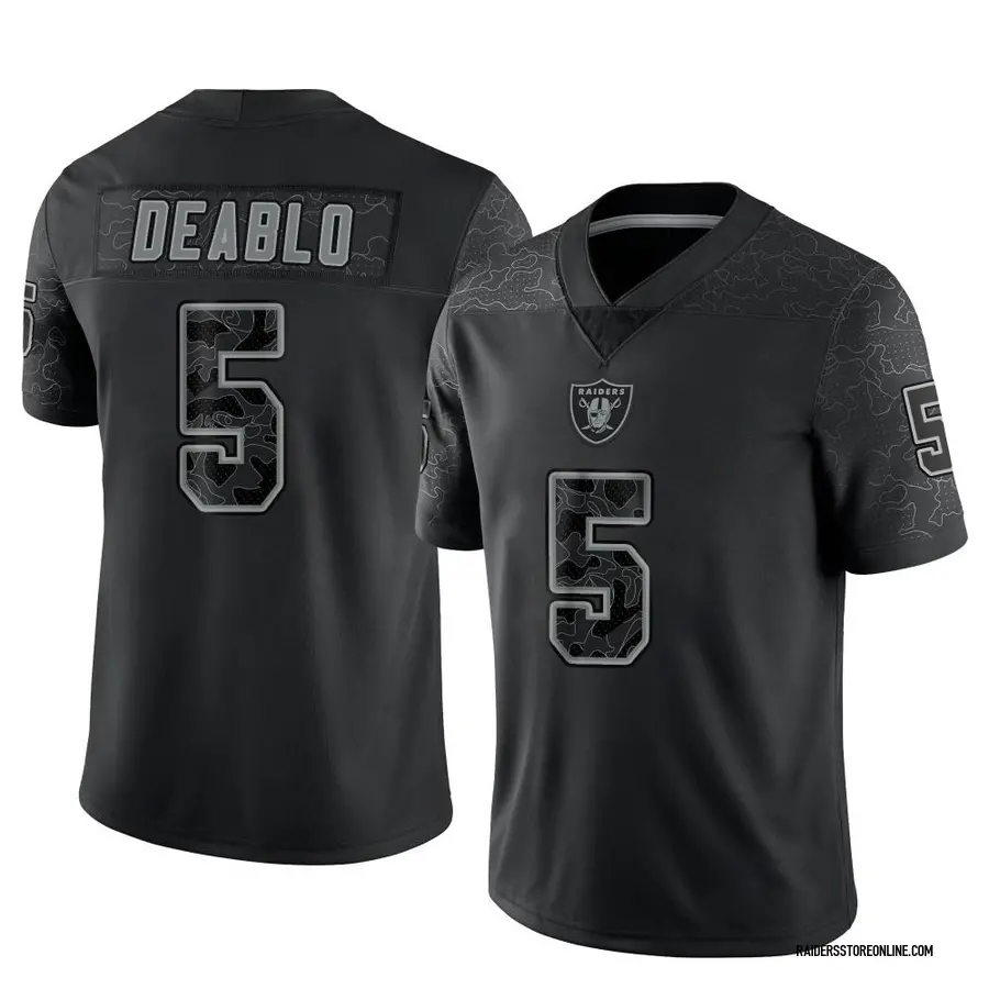 Nike Divine Deablo Las Vegas Raiders Youth Limited Black Reflective Jersey