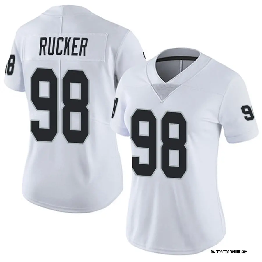 Nike Frostee Rucker Oakland Raiders Men's Elite White Vapor Untouchable  Jersey