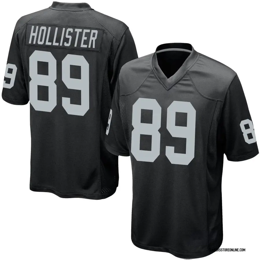 Jacob Hollister Las Vegas Raiders Youth Name Number Logo