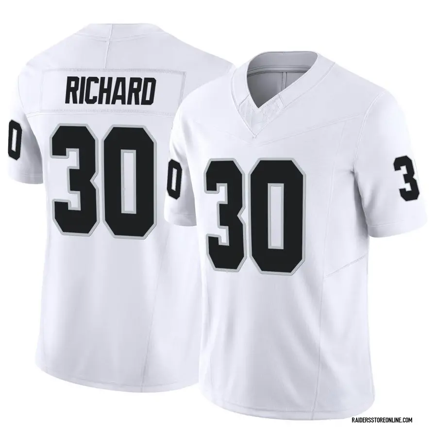 Nike Jalen Richard Las Vegas Raiders Men's Elite White Vapor Untouchable  Jersey