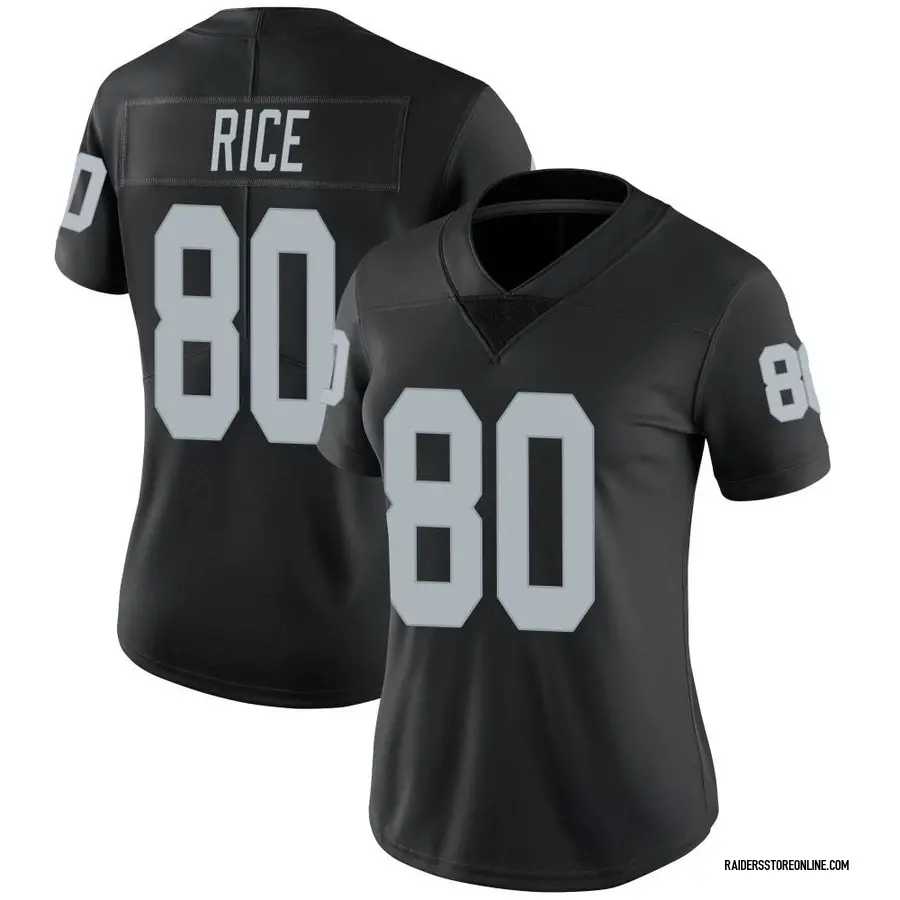 Nike Jerry Rice Las Vegas Raiders Women's Limited Black Team Color Vapor  Untouchable Jersey