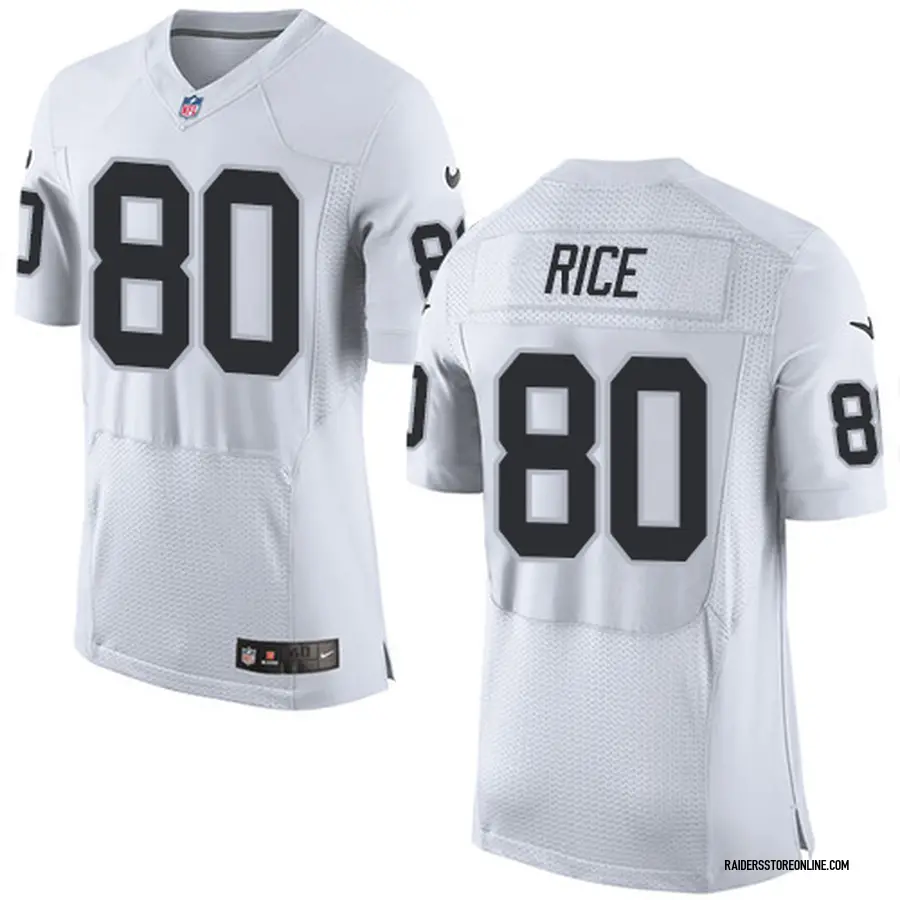 white jerry rice jersey