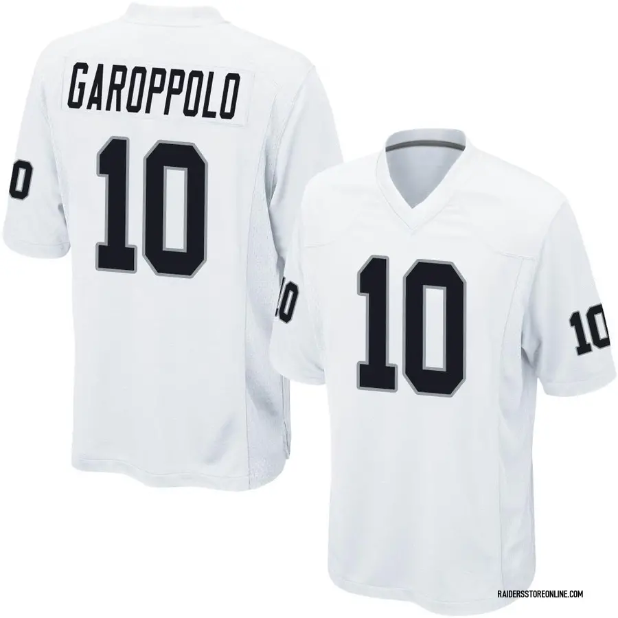 Jimmy Garoppolo Las Vegas Raiders Men's Legend White Color Rush T