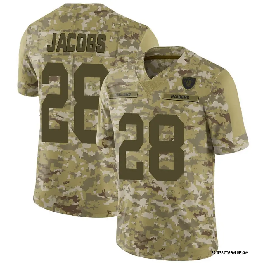 Men's Nike Josh Jacobs White Las Vegas Raiders Color Rush Legend Player  Jersey
