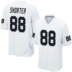 Nike Justin Shorter Las Vegas Raiders Men's Game White Jersey