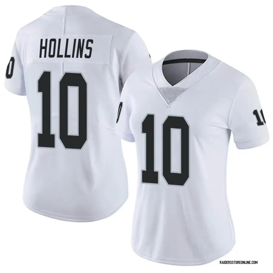 Las Vegas Raiders #10 Mack Hollins White Vapor Untouchable Limited Stitched  Jersey