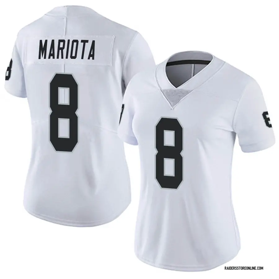 Marcus Mariota Jersey White Raiders Limited Vapor Untouchable 2020  Inaugural Season Men