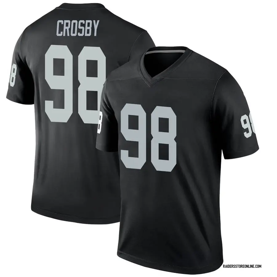 Crosby Custom Stitched Football Jersey Mens Sizes Med-6XL Las Vegas Raiders