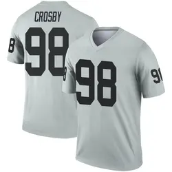 Las Vegas Raiders Nike Game Road Jersey - White - Maxx Crosby - Mens