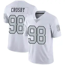 Las Vegas Raiders Nike Game Road Jersey White Maxx Crosby Mens