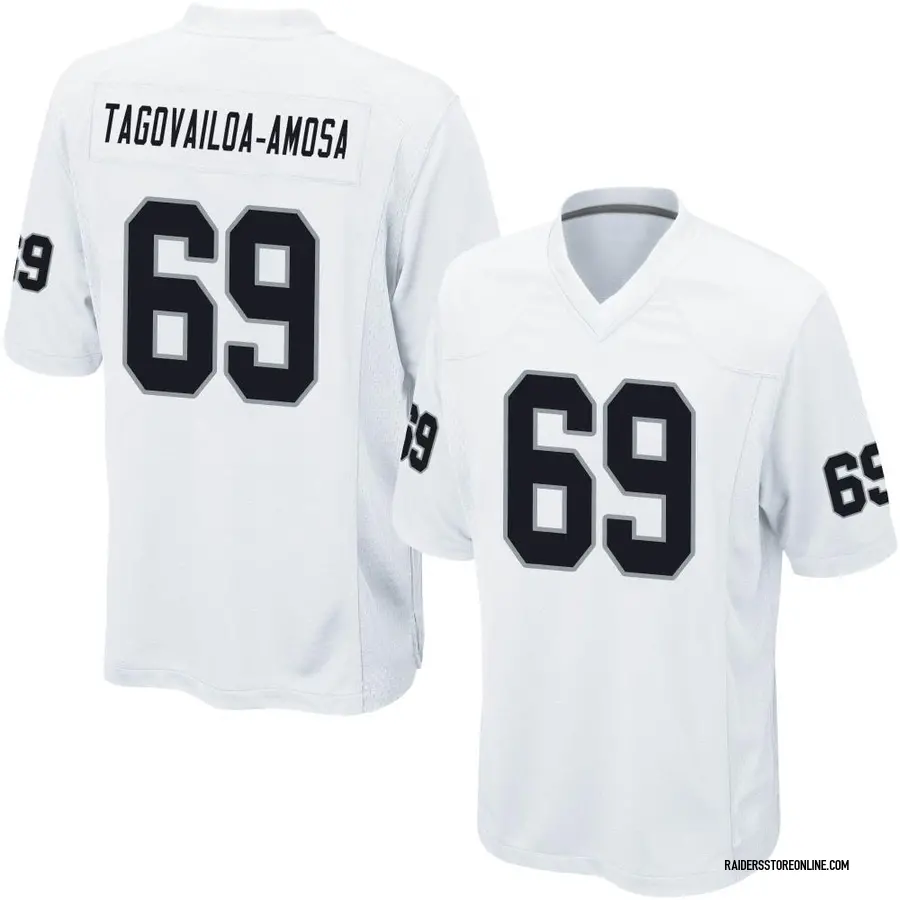 Nike Myron Tagovailoa-Amosa Las Vegas Raiders Men's Game White Jersey