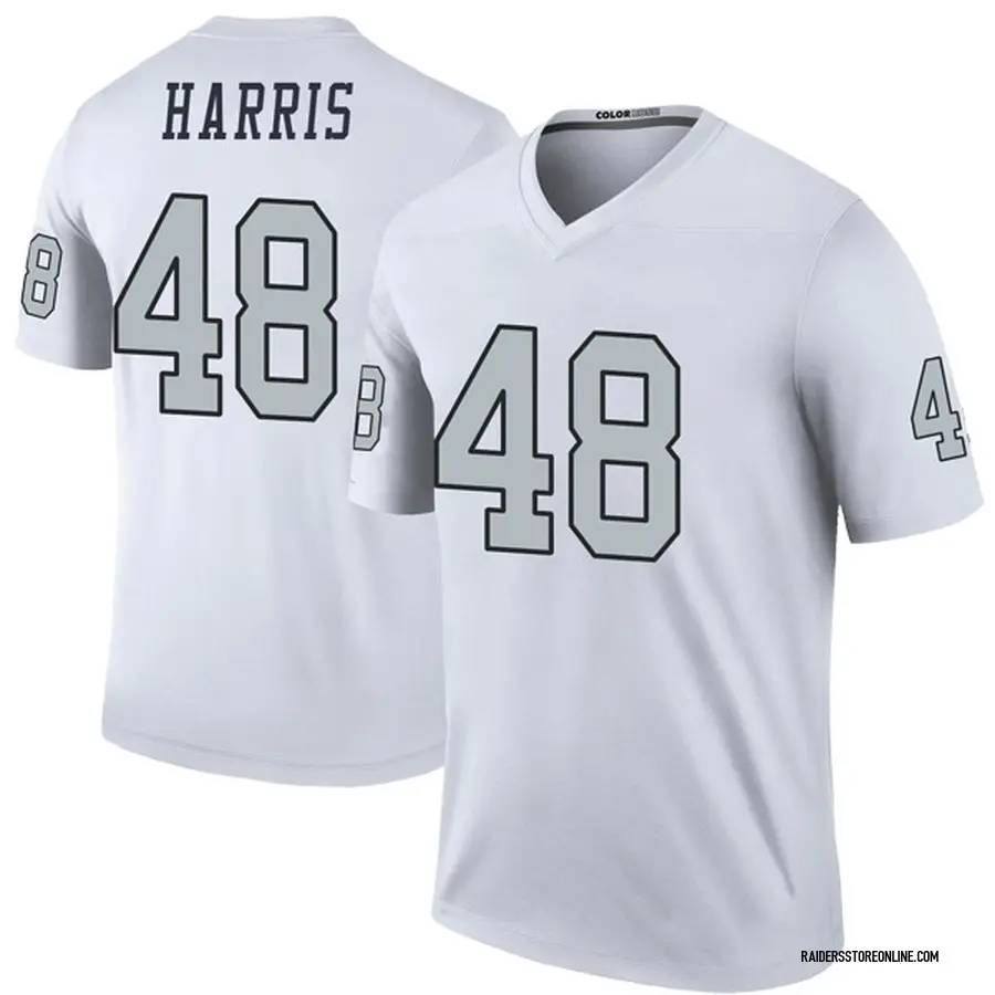 Nike Najee Harris Oakland Raiders Men's Legend White Color Rush Jersey