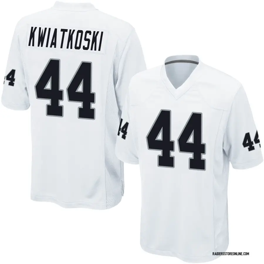 Men's Las Vegas Raiders Nick Kwiatkoski Nike Black Game Jersey