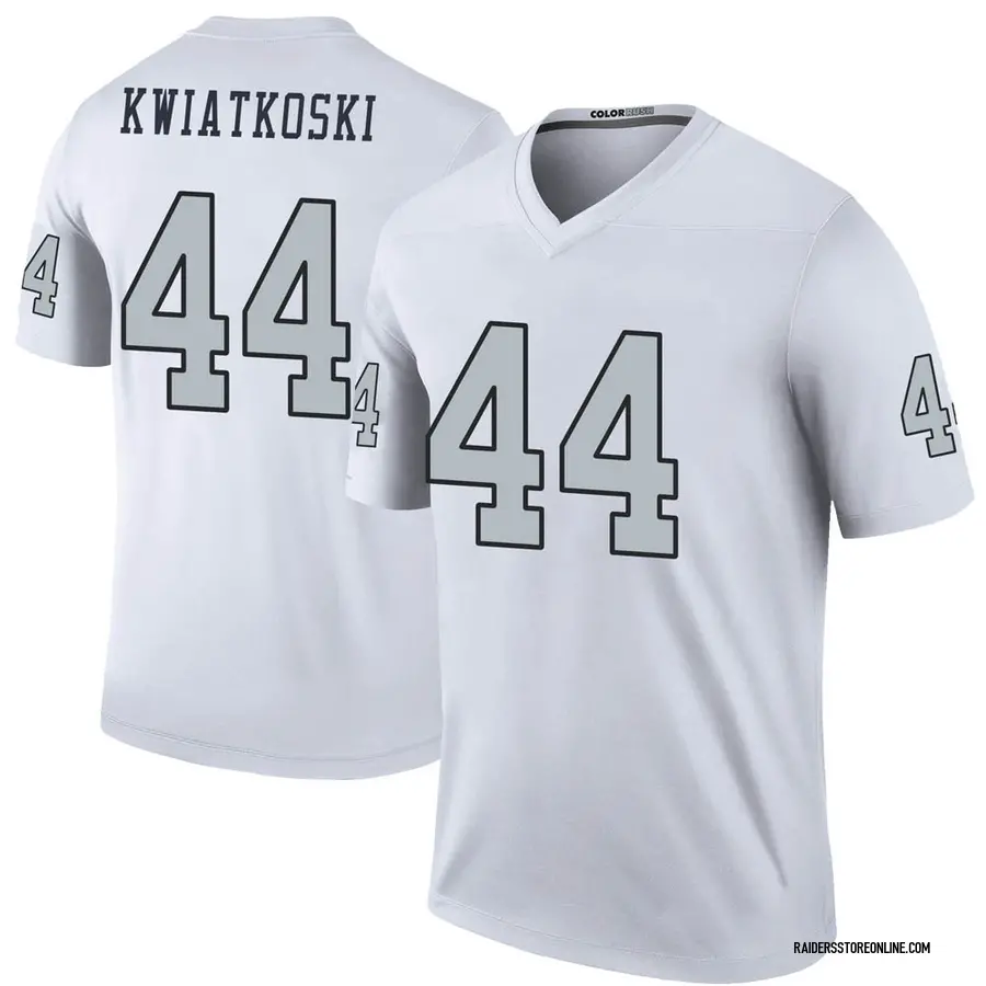 Nike Nick Kwiatkoski Las Vegas Raiders Men's Legend White Color Rush Jersey