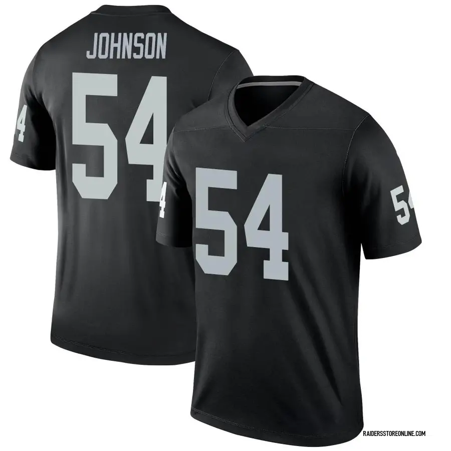 Nike PJ Johnson Las Vegas Raiders Men's Legend Black Jersey