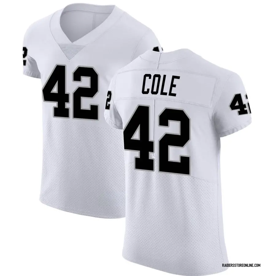 Nike AJ Cole Las Vegas Raiders Men's Elite White Vapor Untouchable Jersey