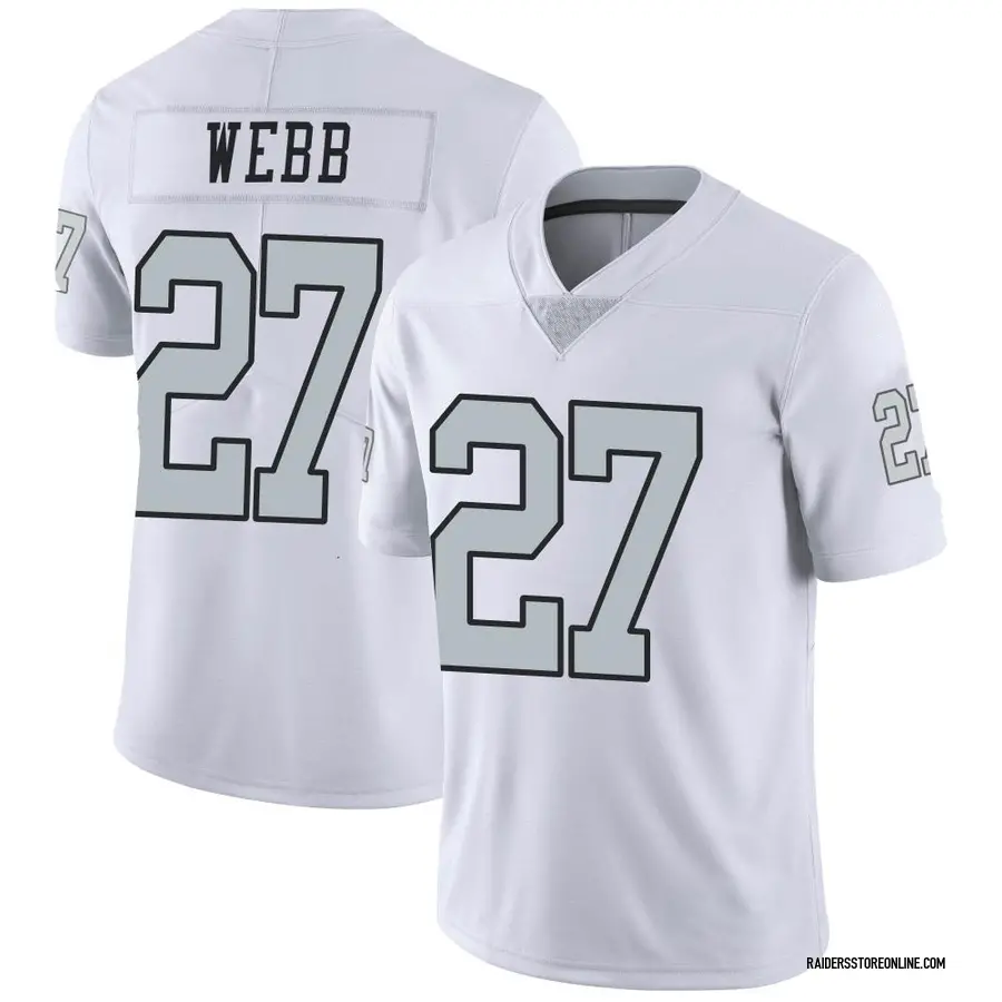 Nike Sam Webb Las Vegas Raiders Youth Limited White Color Rush Jersey