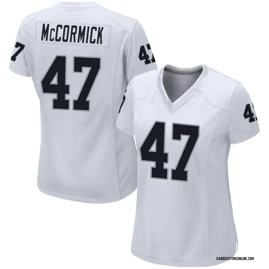 Nike Sincere McCormick Las Vegas Raiders Women's Game White Jersey