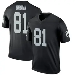 Nike Tim Brown Las Vegas Raiders Men's Legend Black Jersey