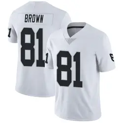 Nike Tim Brown Las Vegas Raiders Men's Limited White Vapor Untouchable Jersey