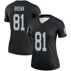 Nike Tim Brown Las Vegas Raiders Women's Legend Black Jersey