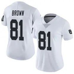 Nike Tim Brown Las Vegas Raiders Women's Limited White Vapor Untouchable Jersey