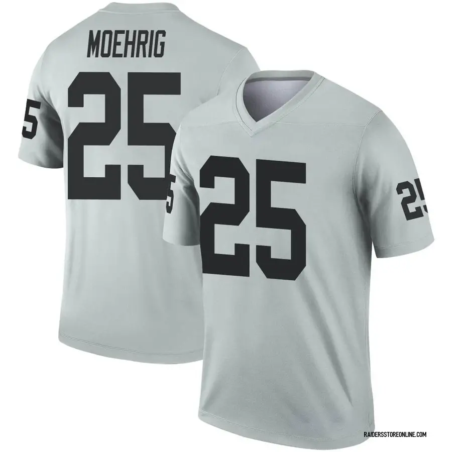 Men's Las Vegas Raiders Derek Carr Nike Silver Inverted Legend