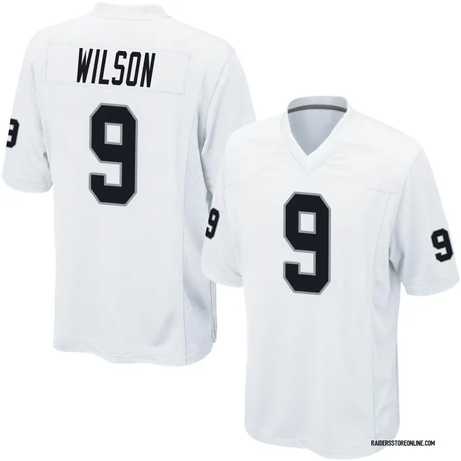 Tyree Wilson Las Vegas Raiders Men's Nike NFL Game Football Jersey.