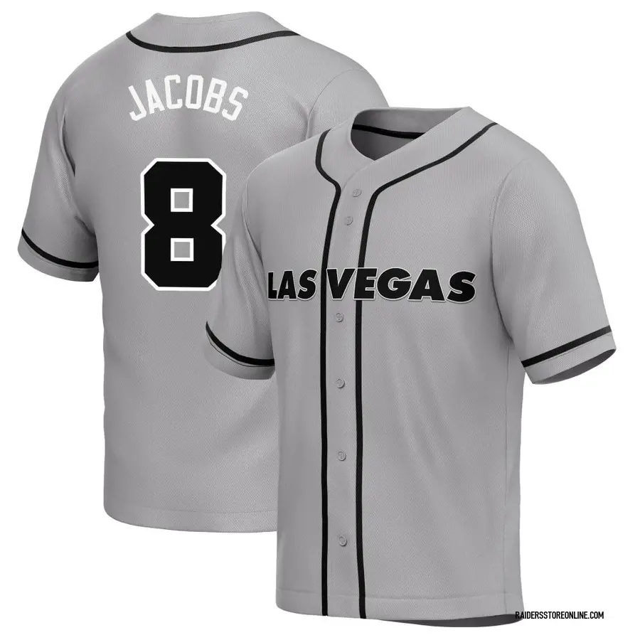 Las Vegas Raiders Josh Jacobs 8 White Vapor Limited Jersey - Men's